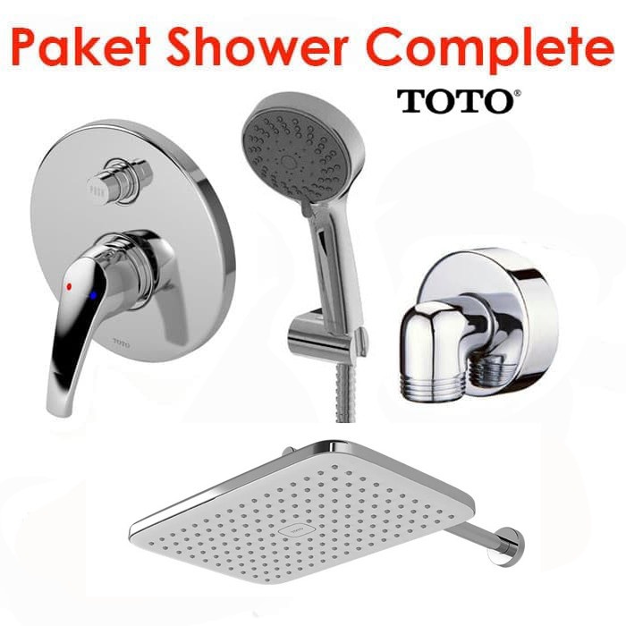 [Ori] Toto Shower Complete Set Kran Tanam - Wall Shower - Hand Shower Tx5 Berkualitas