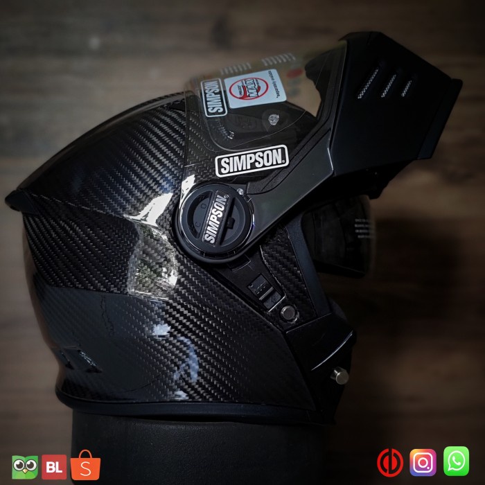 [New Ori] Simpson Darksome Carbon Helm Modular Berkualitas