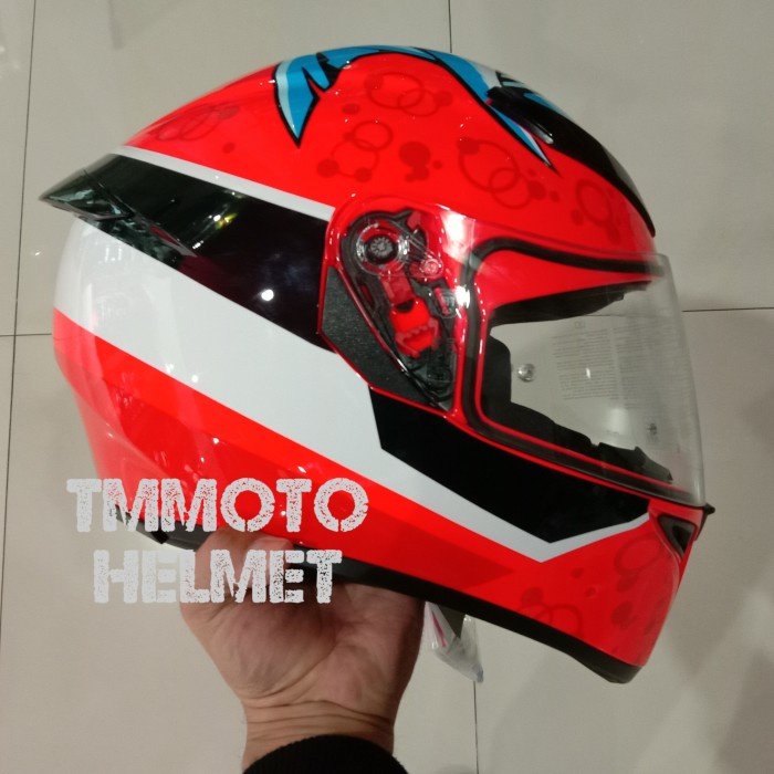 [New Ori] Agv K3Sv Red Shark - Sni Diskon