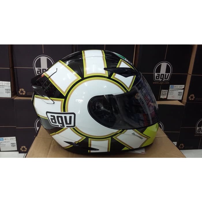 [New Ori] Helm Agv K3 Motif Gothic Black White K-3 Motif Brand New Terbatas