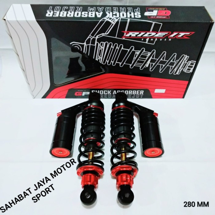 [Baru] Shock Tabung Ride It Gp Premium Black Series Jupiter Z Vega R F1Zr 280 Bisa Sameday