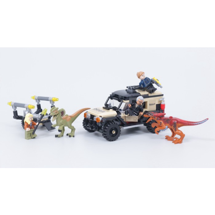 lego 76951 jurassic world dominion pyroraptor dilophosaurus transport
