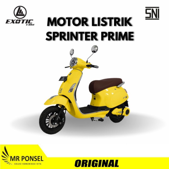 ✨Termurah Motor Listrik Vespa Exotic Sprinter Prime Berkualitas