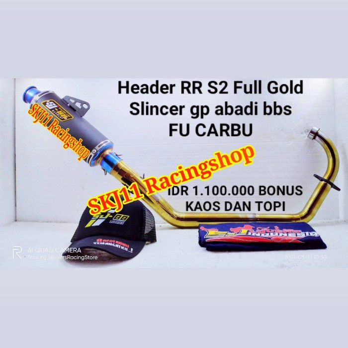 ✨Termurah Knalpot Racing Sj88 Satria Fu Karbu Fullset Header Gold Gp Abadi Terbatas