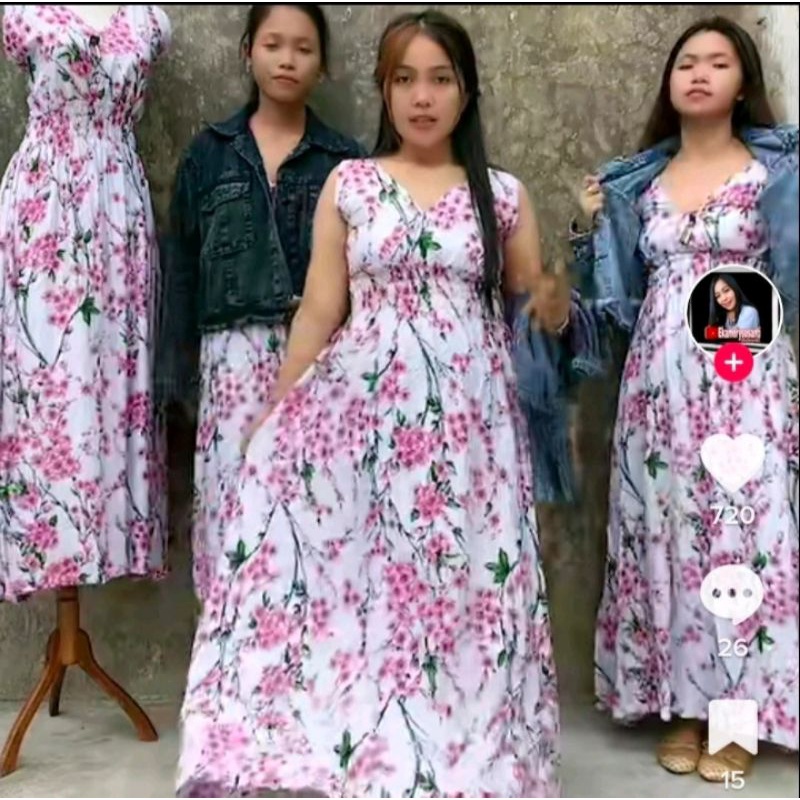 Daster Anggun SAKURA EMS (Motif bunga)