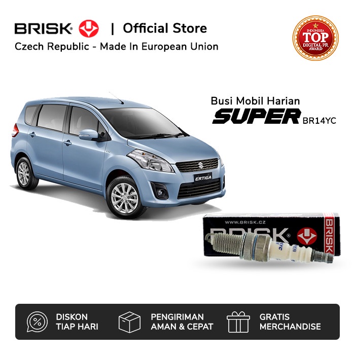 Busi Mobil Suzuki Ertiga Brisk Super BR14YC murmer