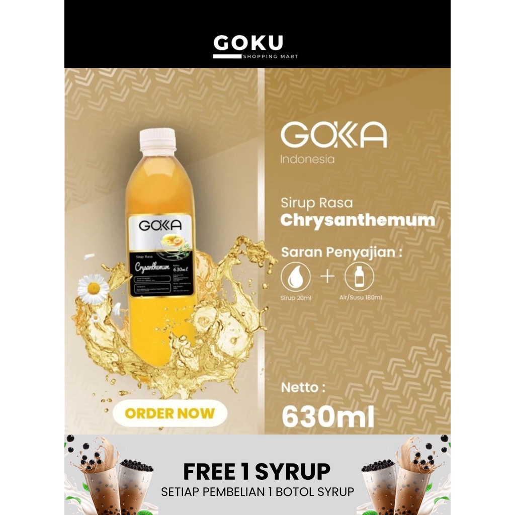 

Minuman Sirup 630ml Gokka Syrup Rasa Chrysanthemum
