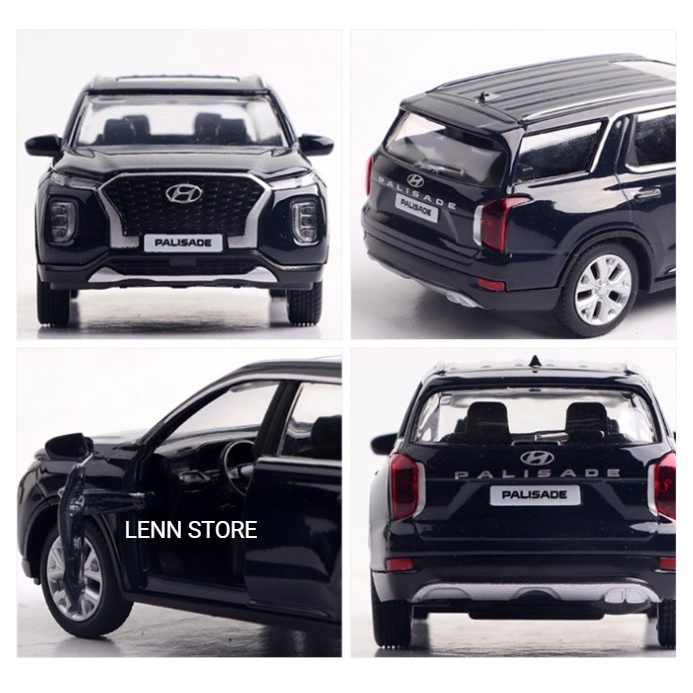 Diecast Miniatur Mobil Hyundai Palisade Skala 1:38 2020 2021 star
