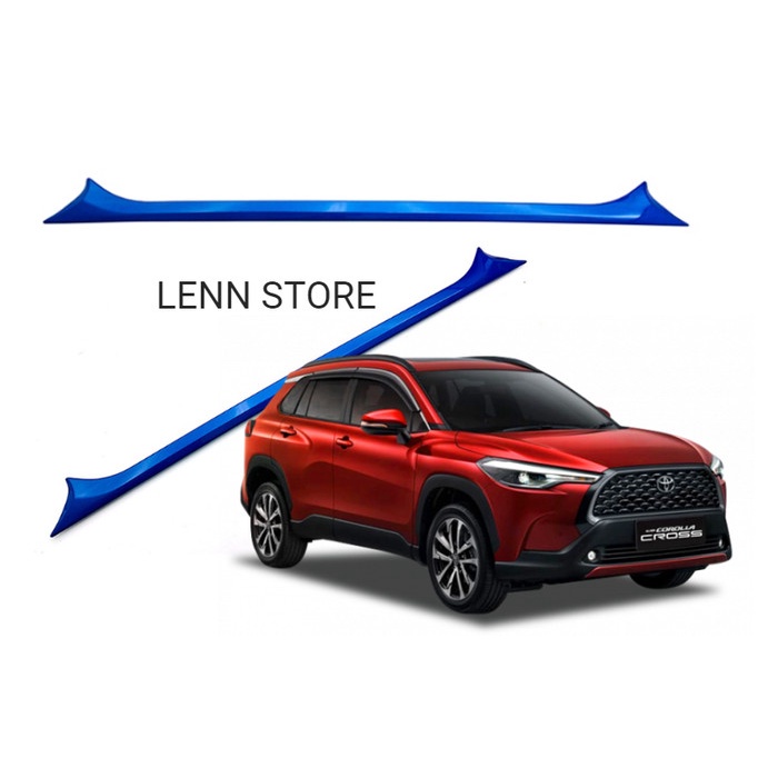 Cover Aksesoris Lis Biru Tailgate Toyota Corolla Cross TERBARU star