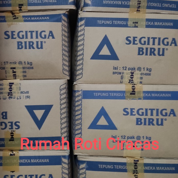 

New!! TEPUNG SEGITIGA BIRU 1 DUS GASARI 1 KARTON CTN 12 KG FLOUR SEDANG