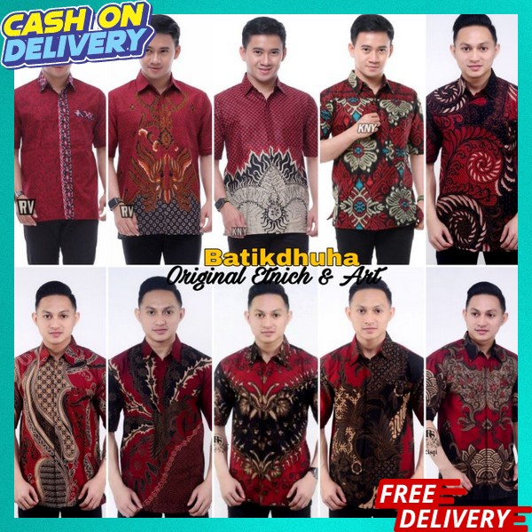 Keneja Baju Batok Tebal Pakean Atasan Dewasa Pria Kondangan Sragam Natik Nyinom Seragam Batik Kemejs