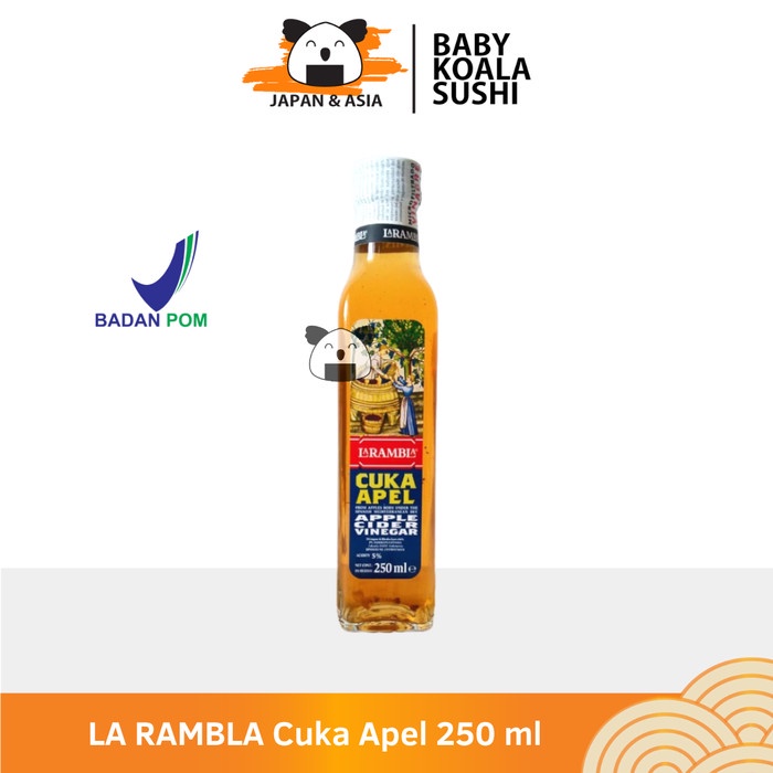 

Terlaris APPLE CIDER VINEGAR 250ml Cuka Apel Spanyol La Rambla SALE