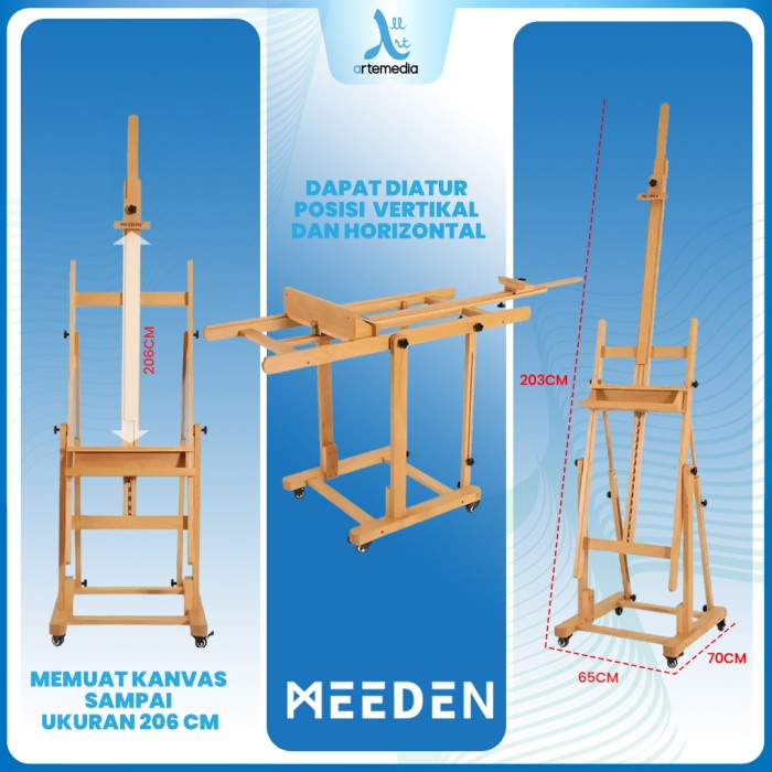 

Terbaru Meeden Movable Easel H-Frame Master Studio Heavy Duty Solid Wood Promo Terlaris
