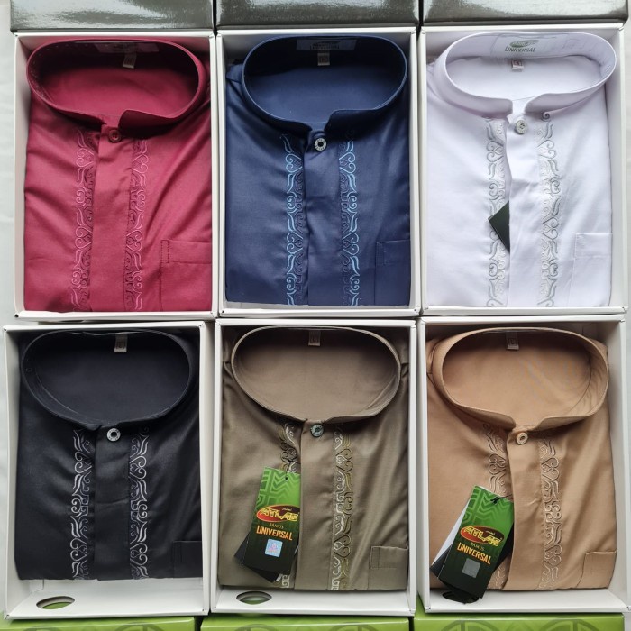 Baju koko Atlas Lengan panjang