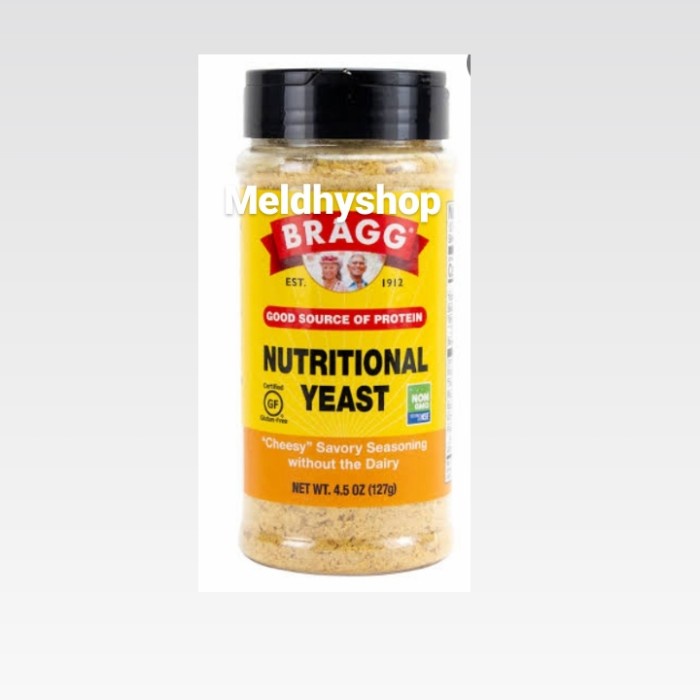 

Terlaris BRAGG YEAST NUTRIONAL 127GR (RAGI INSTANT) SALE