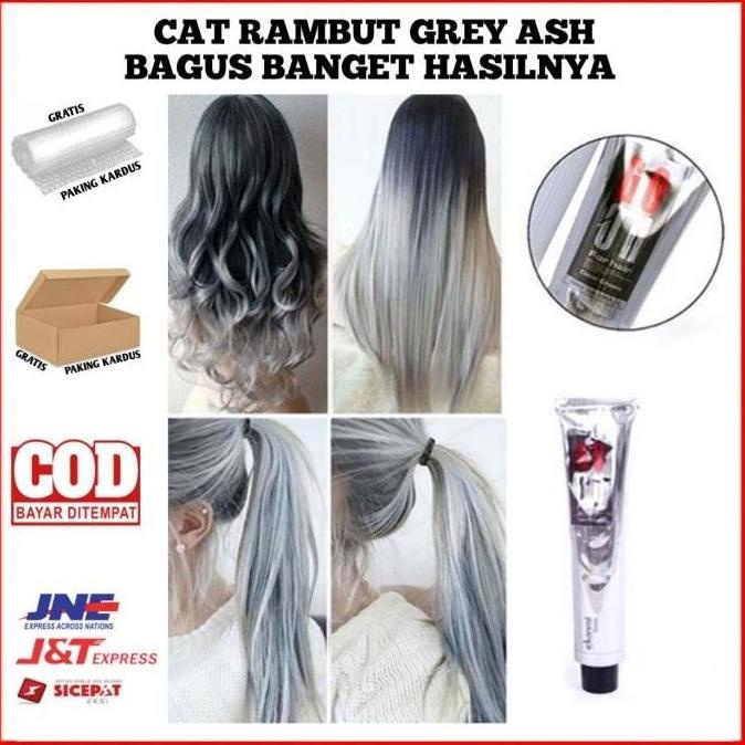 READY STOK CAT RAMBUT ABU-ABU CAT RAMBUT GREY ASH CAT RAMBUT SILVER ATINPUTRISTORE