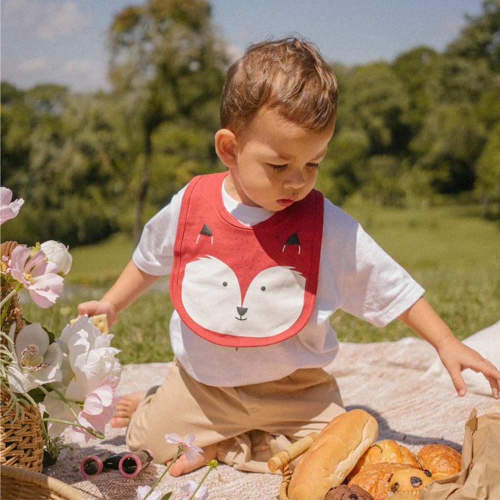 Little Palmerhaus - Fur Friends Bib (Celemek Bayi & Anak)