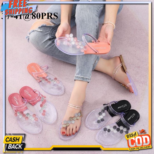 Sandal Dewasa Distro Sqndal Cewek Terlaris Sandel Prempuan Kekinian Sanfal Slop Keren Samdal Jepit E