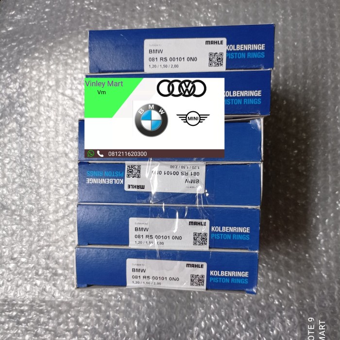 Cod Ring Piston Bmw M54 2500-3000Cc Merk Mahle/Ks Kode Hm140