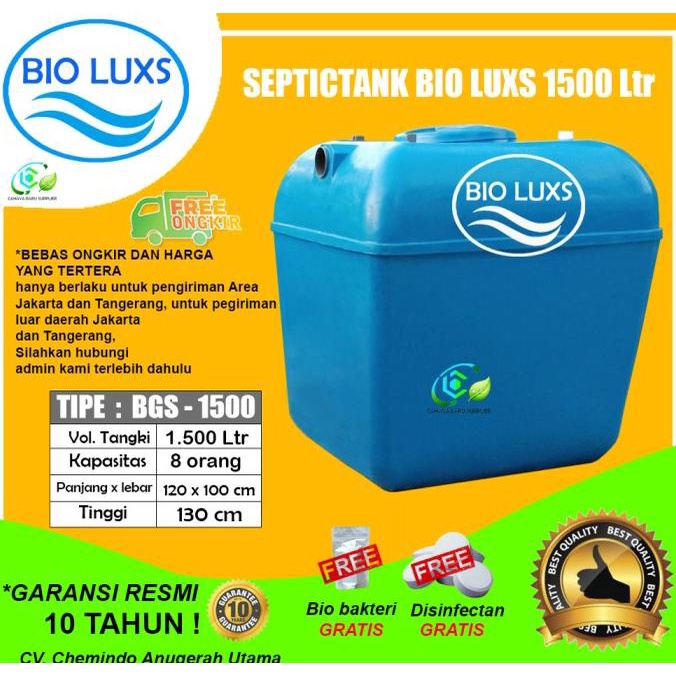 Septic Tank Bio - Biotech, Biofil, SepticTank BioLuxs 1500 liter