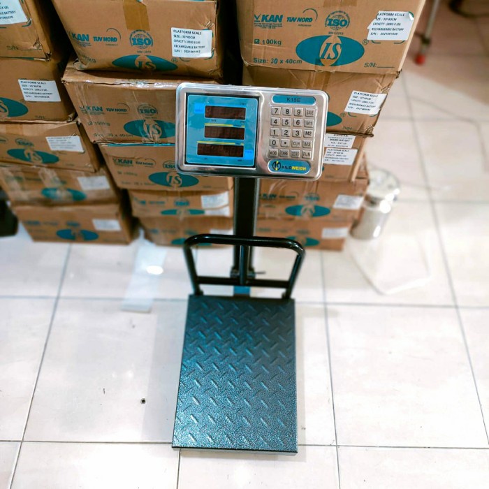 Promo Timbangan Duduk 50Kg K15E / Timbangan Barang 50Kg Kiloweigh