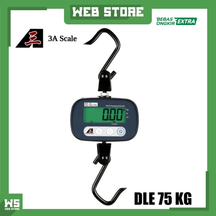 Promo Dle Timbangan Gantung Digital Electronic Hanging Scale 75 Kg 3A Scale