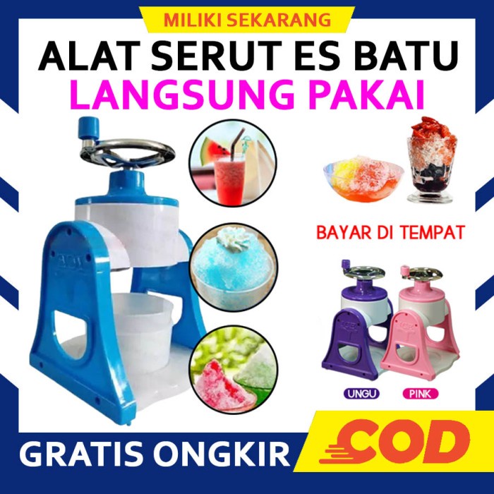 Promo New - Alat Serut Es Batu Generasi Terbaru Mesin Pembuat Es Salju Serut