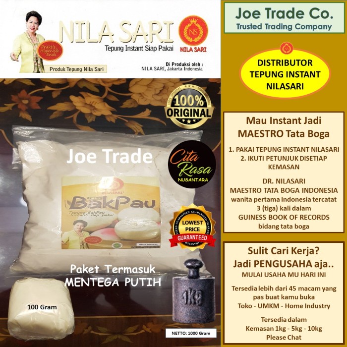 

Promo Bakpau - Bakpao Tepung 1Kg + Ragi + Mentega Putih