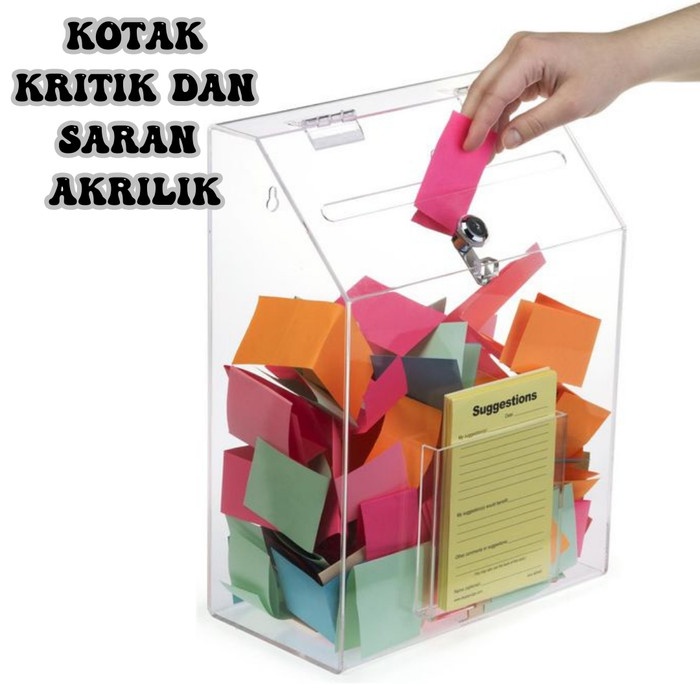 

Terlaris Akrilik Kotak Saran /Kotak Amal Acrylic /Box Acrylic Elegan Keren