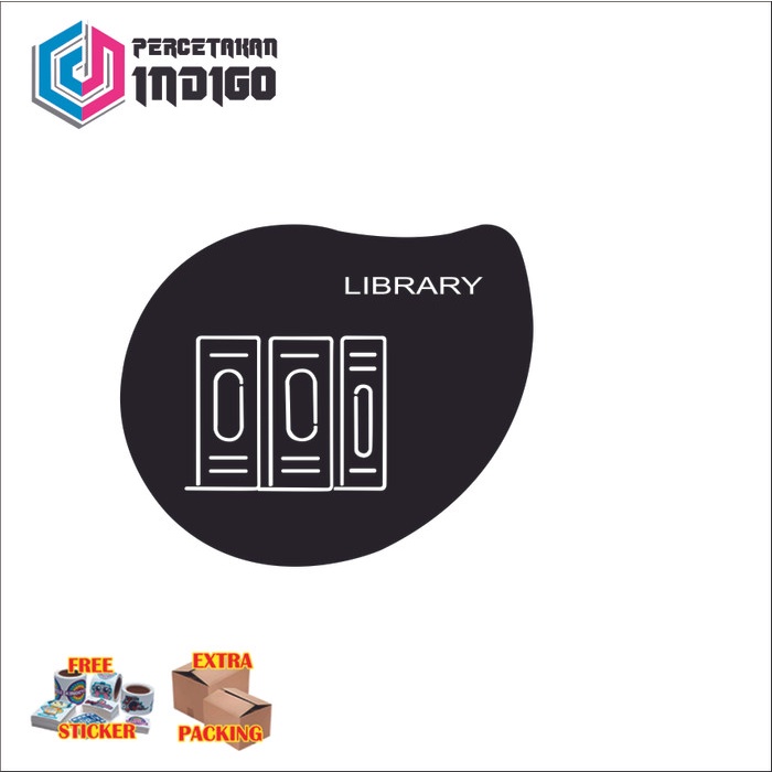 

Grosir sign akrilik acrylic library type 2 Elegan
