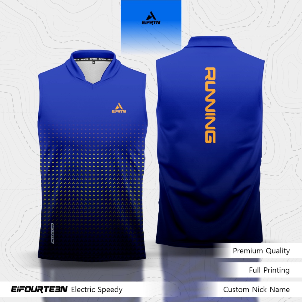 [NYAMAN DIGUNAKAN] EiFRTN Baju Kaos Singlet Lekbong Jersey Lari Running Bulutangkis Badminton