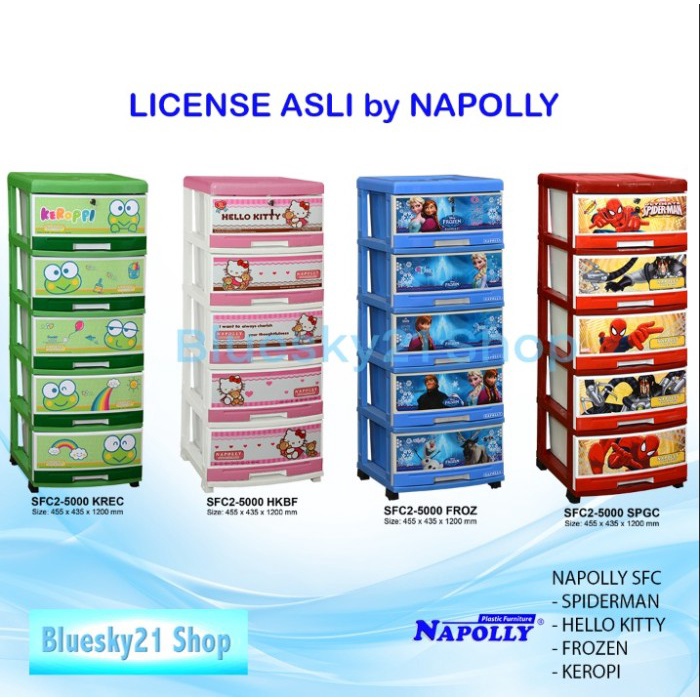 Promo Lemari Plastik Napolly / Laci Plastik Anak Napolly Sfc Froz / Hkbf Terbaru Laci