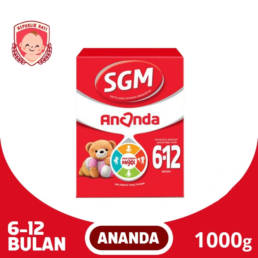 SGM 2 Ananda 1 kg 1000gr 1000 gr (6-12 Bulan) MURAH FREE BUBBLE DUS