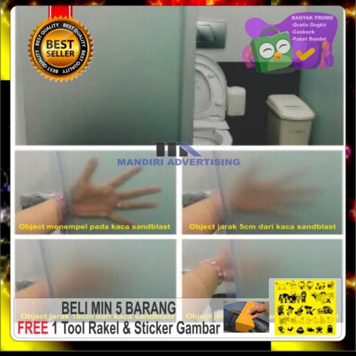 Stiker Kaca Film Sandblast Buram/Sandblast Es, L150X100Cm.