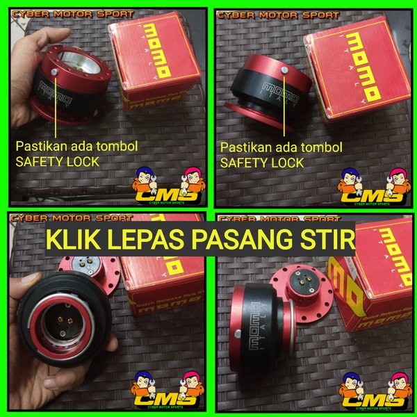 New Boskit Stir Momo Quickrelease. Boskit Stir Racing Qr Momo. Agar Bisa Terbaik