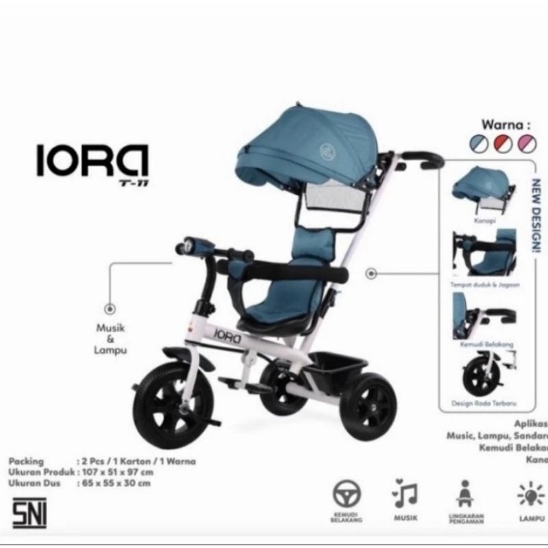 Sepeda Iora T11 Sepeda Anak Roda 3