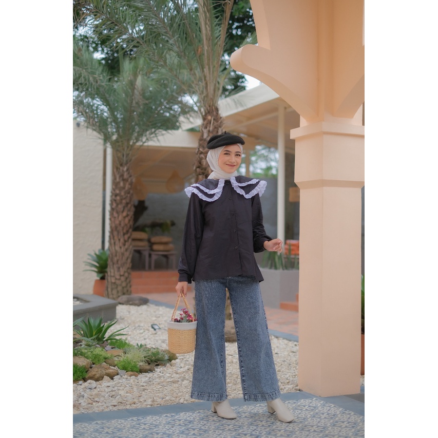 STYLISH MODERN HILINA SHIRT- blouse korea / korean style / daily blouse / blouse hits / grosir