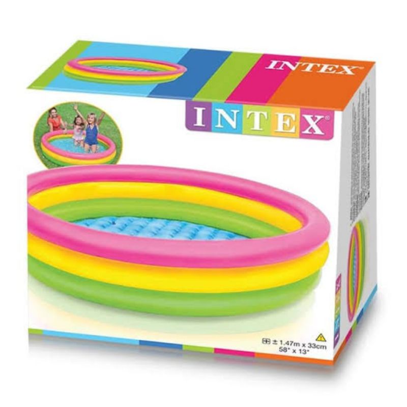 Kolam Renang Anak Intex RP Rainbow 1.47 x 33 cm 57422