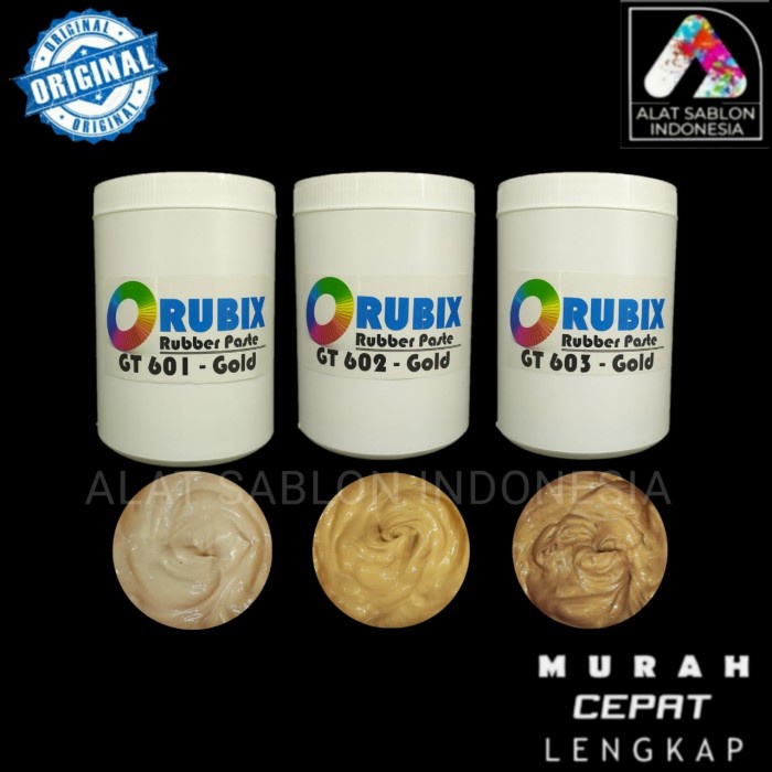 

Terbaru Tinta Sablon Rubber Gold Rubix 1Kg Alat Sablon Ready Stock