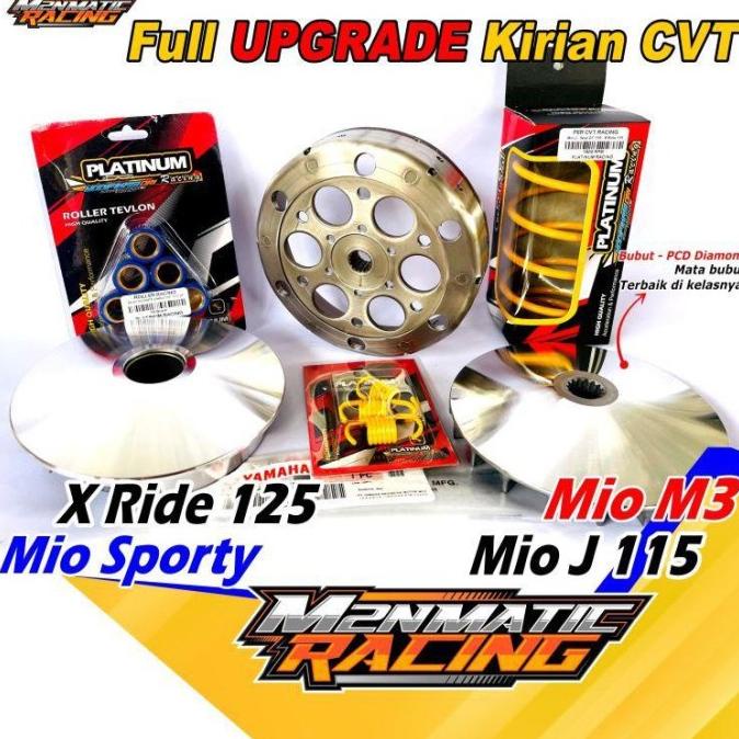 PAKET UPGRADE KIRIAN CVT MIO M3 SPORTY RACING KIRIAN CVT BUBUT MIO J