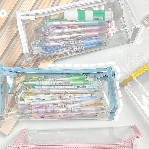 

TERMURAH COD KOTAK PENSIL TRANSPARANT / PENCIL CASE TRANSPARANT / STORAGE BAG TRANSPARANT / KOTAK PENSIL IMPORT TERLARIS