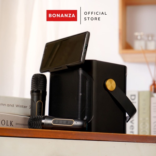 KOLEER Karaoke Set Home TV Wireless 2 Mic Speaker Bluetooth