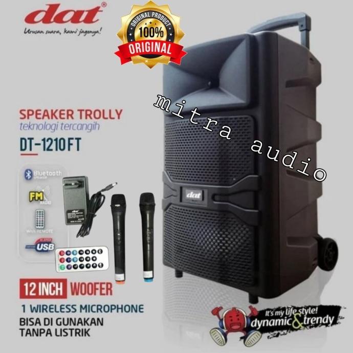 Speaker portabel bluetooth original dat dt 1210ft dt1210ft