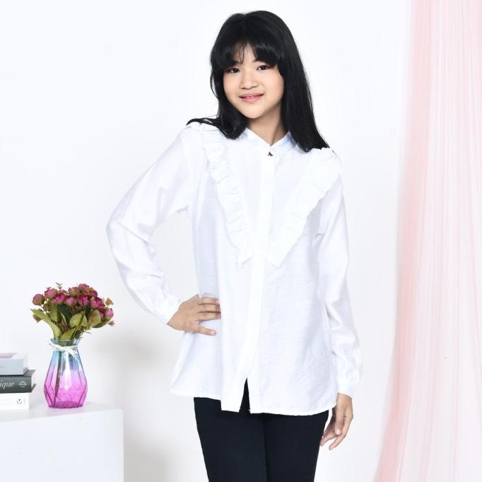 Blus Anak Perempuan / Atasan Anak Perempuan Model Polos 5 - 12 tahun