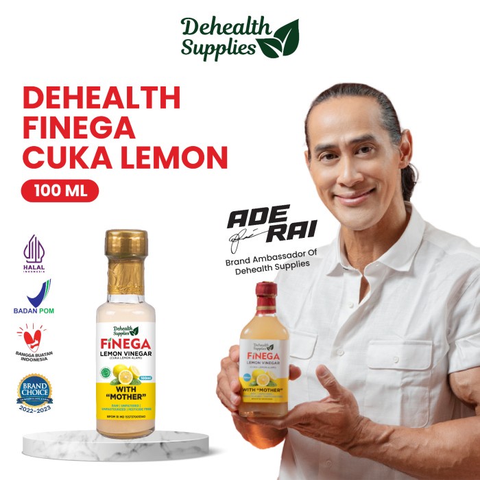 

Terlaris Dehealth Supplies VINEGA CUKA LEMON 100ml (Botol Kaca) SALE