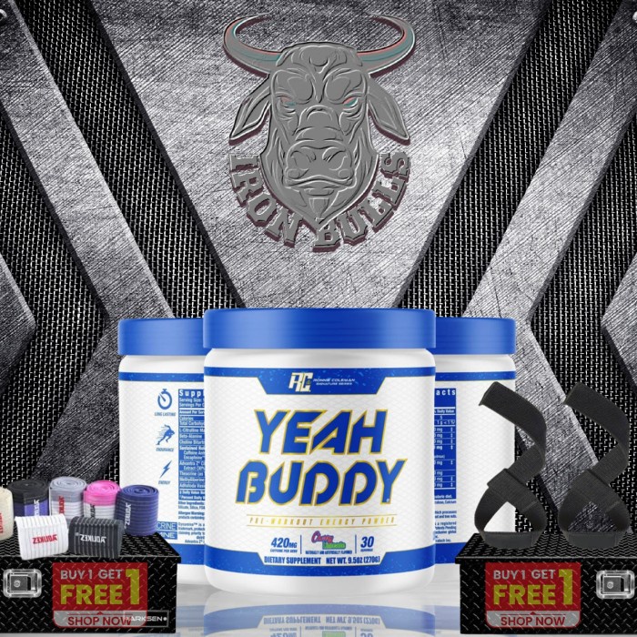 YEAH BUDDY RC 30serving Preworkout PWO yeah budy curse penambah energy