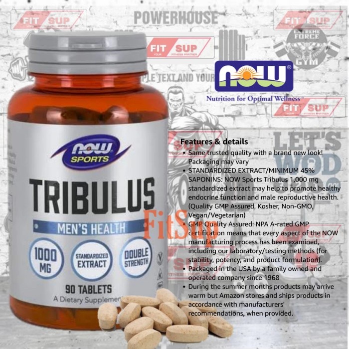 TRIBULUS 90tablets NowFood NowSport tribulus Rc tribulus 90tab