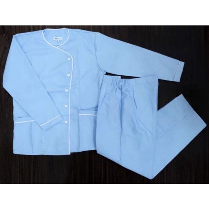 Baju Suster / Seragam Suster Bon Uniform - Hijab / Tangan Panjang XL