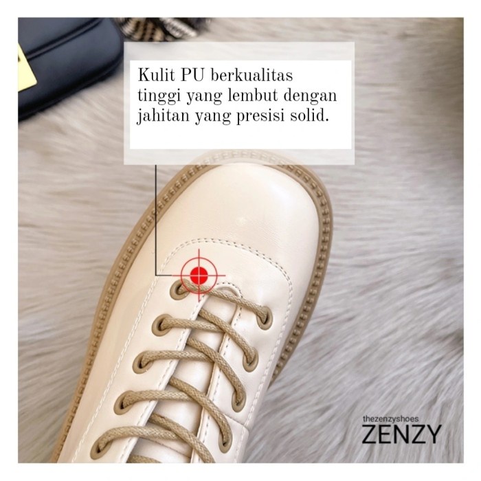 NEW TZS Zenzy Premium Ohmhye Korea Design - Sepatu Boots Wanita