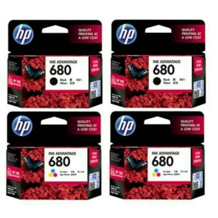 

TINTA PAKETAN HP 680 BLACK + COLOR ORIGINAL